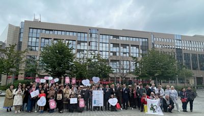 台灣參與世衛活動 歐盟總部前廣場舉行 (圖)