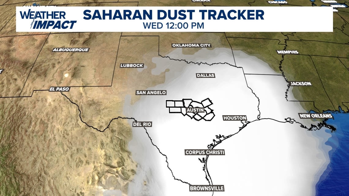 Saharan dust is bringing haze to Central Texas this week. Here are the hidden benefits