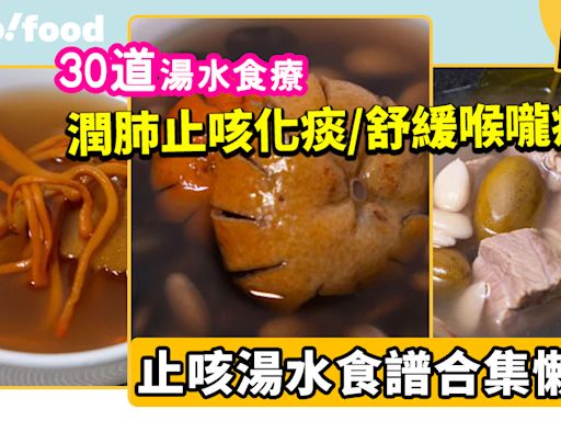 止咳湯水食譜│30款潤肺止咳化痰/舒緩喉嚨痛/增強抵抗力湯水食療