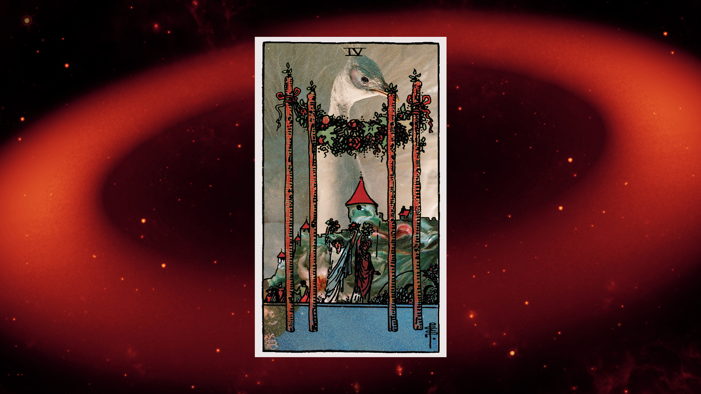 If You Pull the Four of Wands Tarot Card, Here's Exactly What It Means