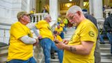 Pro-gun groups rally at RI State House against proposed law changes