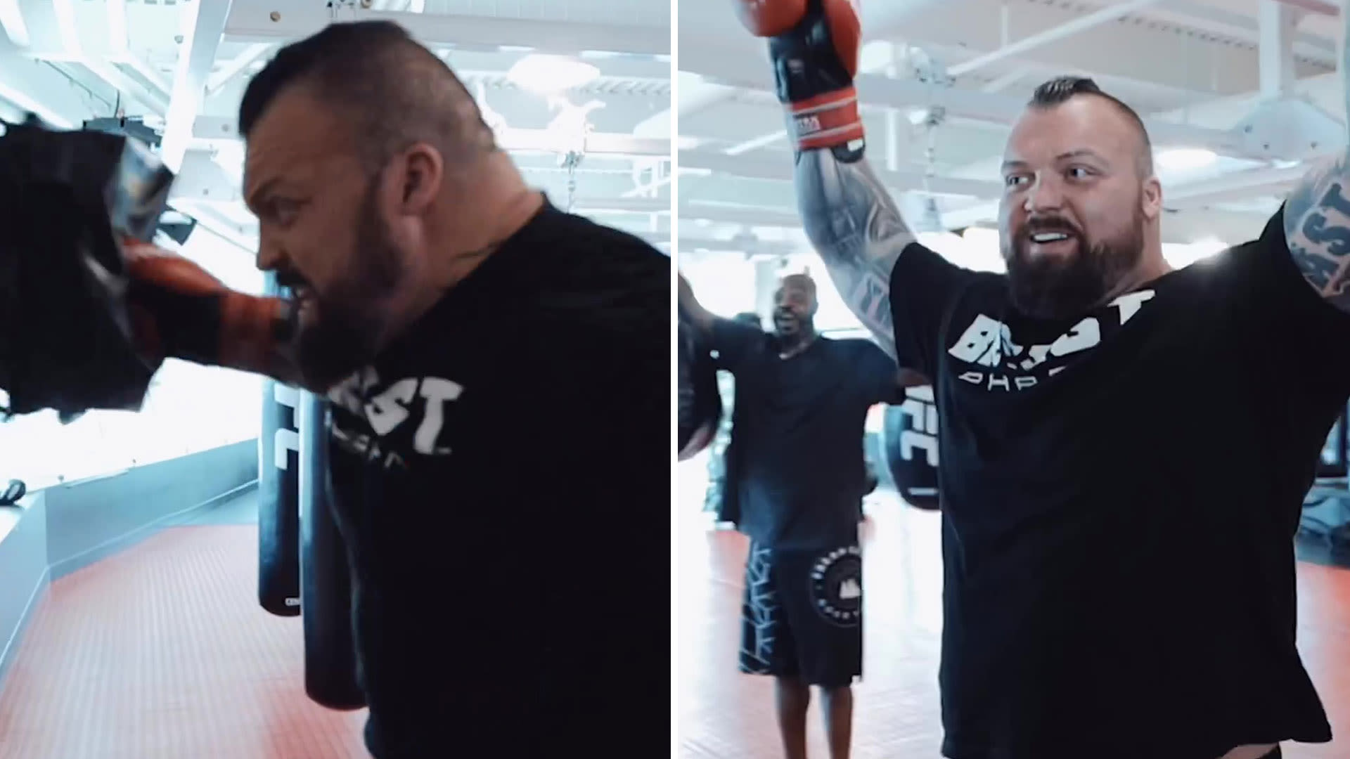 Watch former world's strongest man Eddie Hall smash hardest punch record