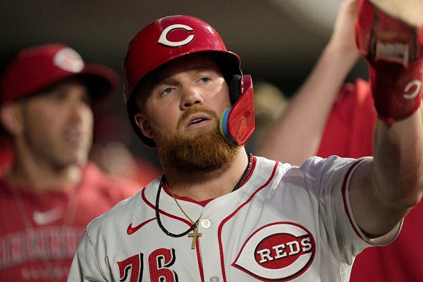 'He got lucky': Blake Dunn, David Bell react to Reds' rookie being hit by pitch in helmet