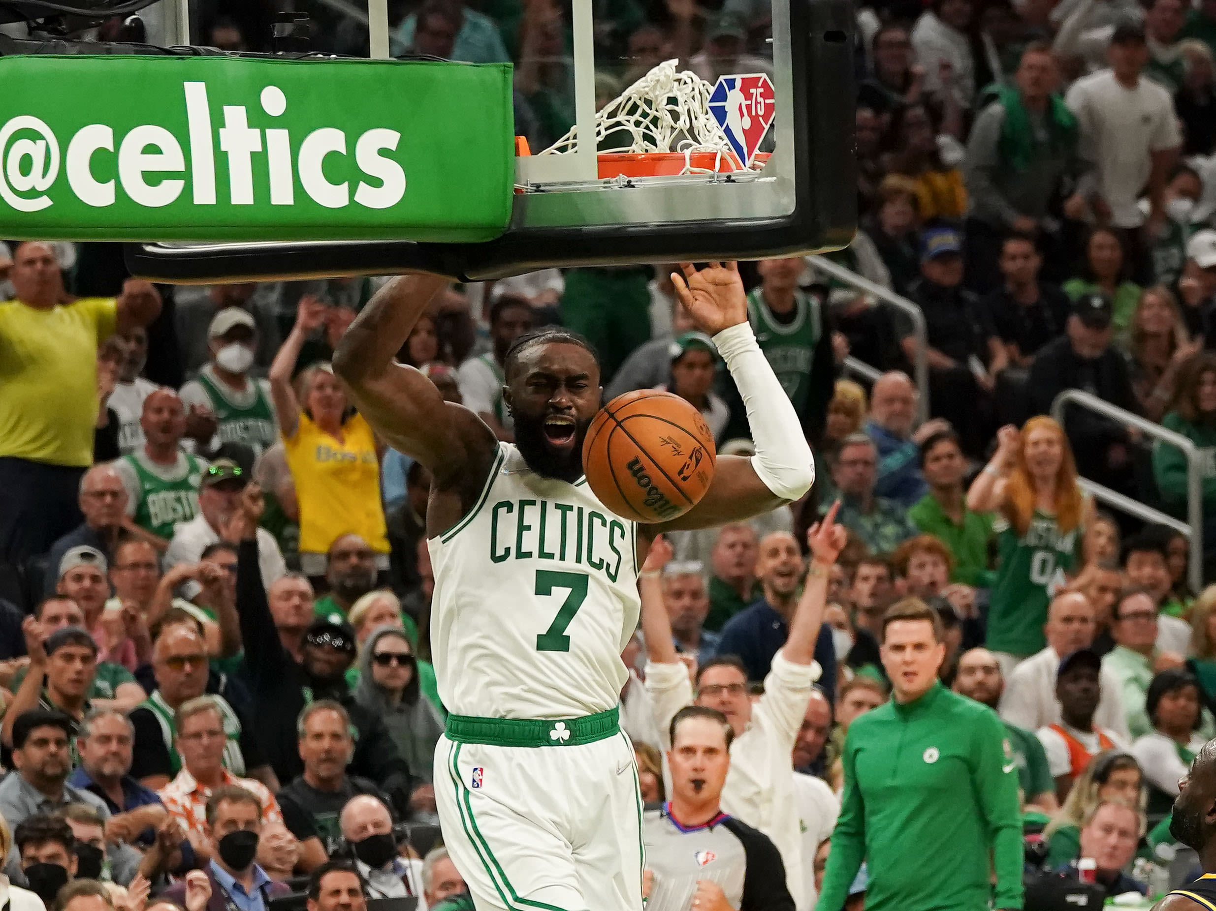 NBA Finals MVP Jaylen Brown comments on Bronny James at summer league