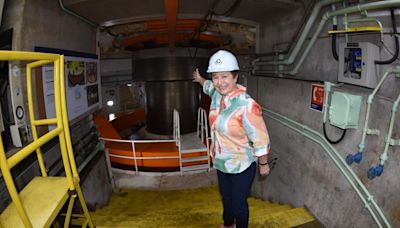 La directora del FMI recorre represa de Itaipú en el comienzo de su visita a Paraguay