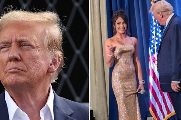 'Man Has No Shame': Donald Trump Mocked for Staring at a Woman's Chest During a Campaign Event Without Wife Melania