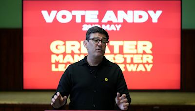 Manchester mayor Andy Burnham wins more votes than rivals combined