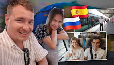 Turistas rusos y españoles quedan sorprendidos con el Tren Maya: “Es muy cómodo y rápido”