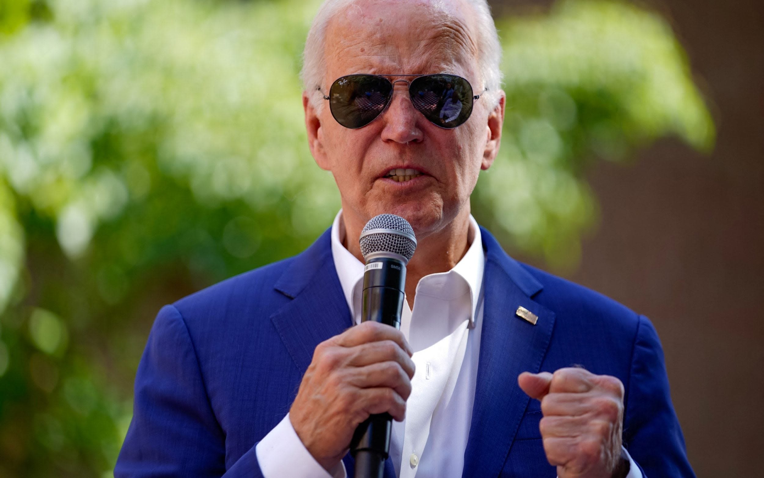 Go ahead and challenge me, defiant Biden tells critics