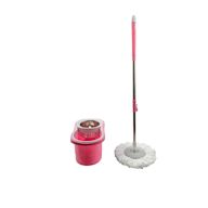 A mop with a spinning mechanism that wrings out excess water from the mop head Usually comes with a bucket that has a built-in wringer Easy to use and efficient in cleaning floors