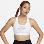 NIKE 運動內衣 女款 中度支撐 AS W NK SWSH MED SPT FUTURA BR 白 FB4081-100 (3X963)