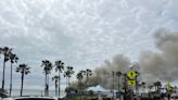 Fire erupts on Oceanside Pier