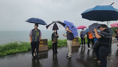 鄭宇恩日前會勘淡水垃圾掩埋場 (圖)