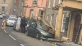 Car smashes into historic West Country pub