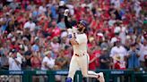 Bryce Harper hits 300th homer, going deep against the Los Angeles Angels' Matt Moore