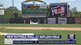 New wall at Suplizio Field to improve player safety