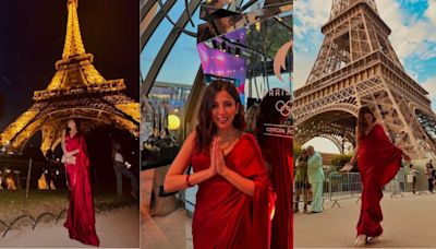 Barkha Singh cheers for Indian athletes at Paris Olympics, Shares stunning moments from Eiffel Tower