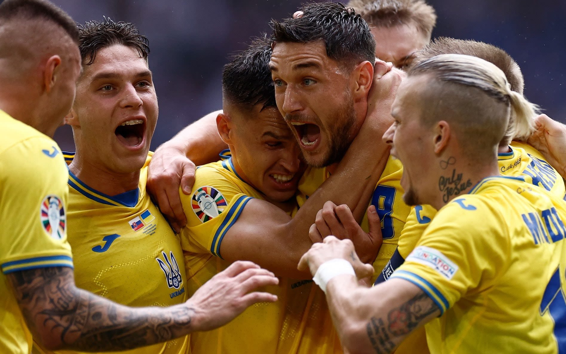 Roman Yaremchuk’s brilliance sends Ukraine into raptures with comeback win over Slovakia