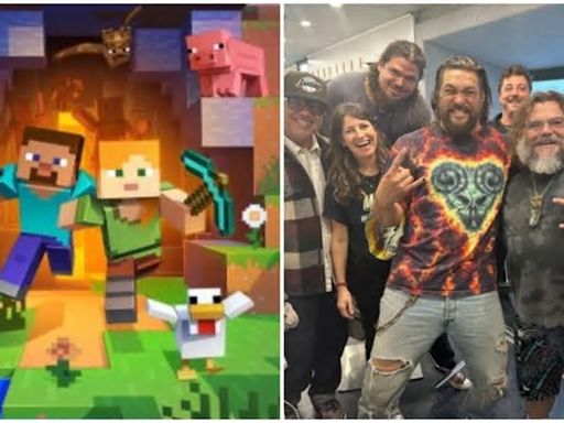 Minecraft, Jason Momoa celebra la fine delle riprese donando 50.000 dollari in beneficenza