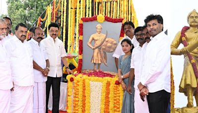 Stalin, Palaniswami pay tributes to late freedom fighter Veeran Azhagumuthu Kone
