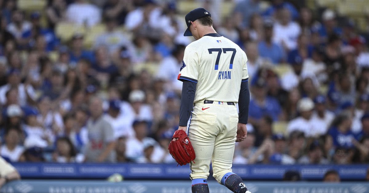 Dodgers pitcher River Ryan leaves game with forearm tightness