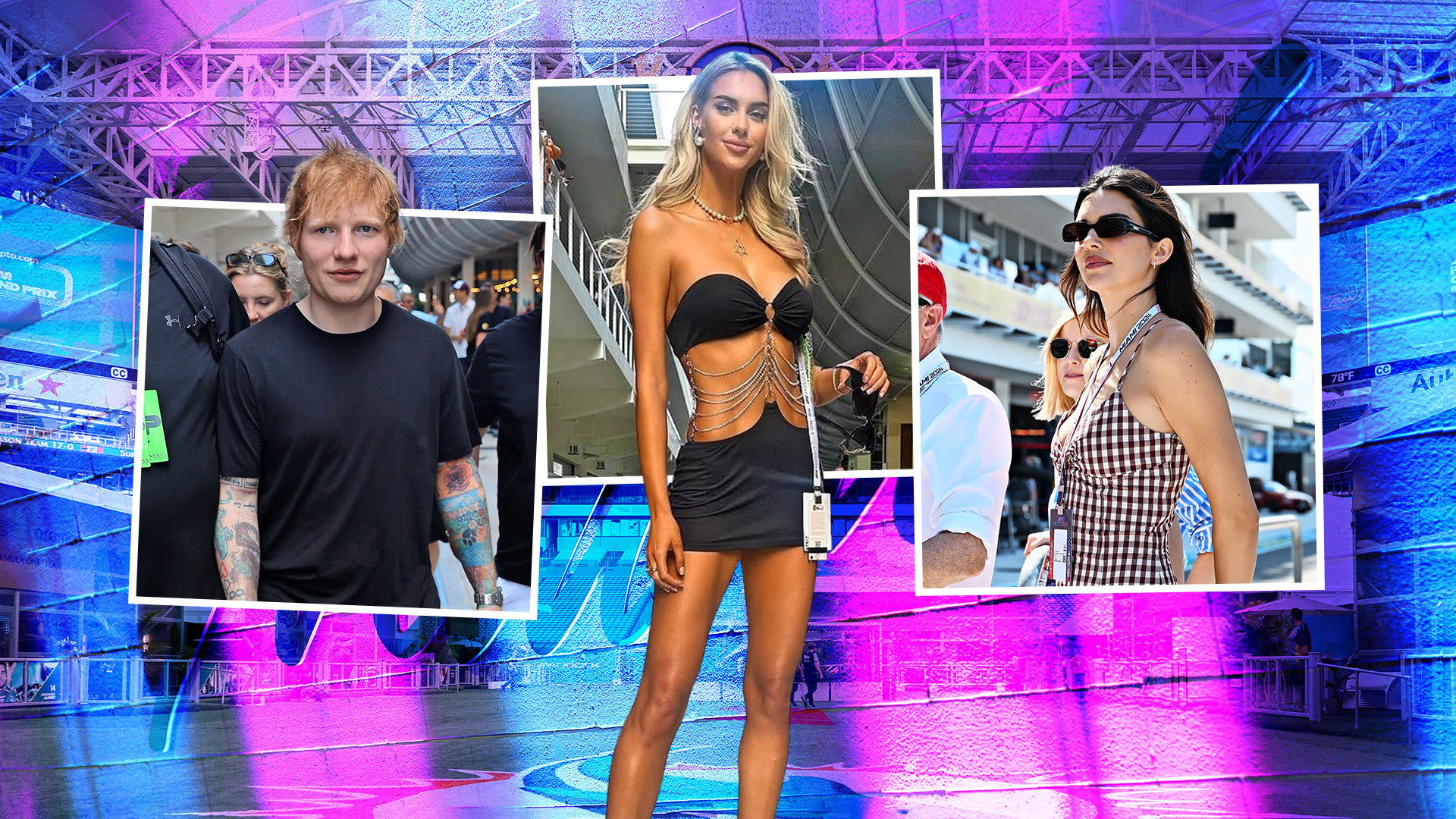 Kendall Jenner, Veronika Rajek & Sheeran lead list of celebs & Wags in Miami GP