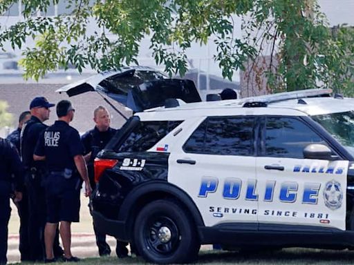 Dallas officers responding to Wilmer-Hutchins High School in southeast Oak Cliff