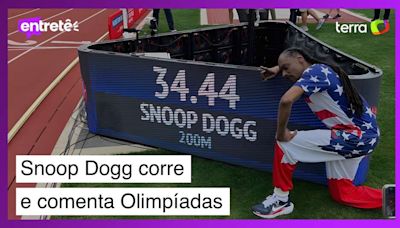 Snoop Dogg vira comentarista esportivo e corre 200 metros rasos