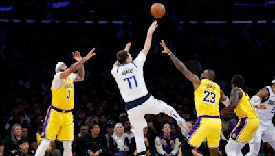 Los Angeles Lakers' LeBron James on Teams Blitzing Dallas Mavs' Luka Doncic: 'You're Done If Role Players Hit 3s'