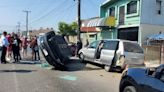 Se volcó un auto en la Pedro Loyola esta mañana