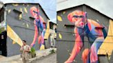 塗鴉猴子在柬埔寨屋牆！台灣繪師參加藝術節
