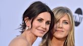 Jennifer Aniston Is Pushing Courteney Cox in the Gym