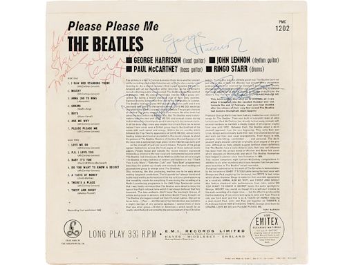 A Record Sleeve Signed by All Four Beatles Could Fetch Over $30,000 at Auction