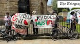 Michael Palin’s honorary Oxford degree ceremony disrupted by pro-Palestine protesters