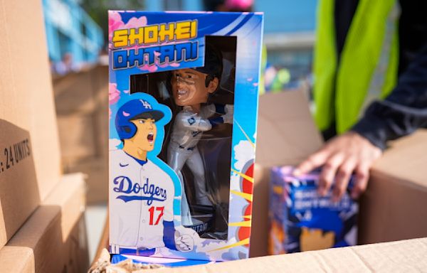 Dodgers' first Shohei Ohtani bobblehead giveaway creates 'a stir' and snarls stadium traffic