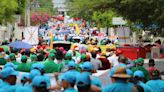 Marcha en Sogamoso: trabajadores colombianos celebran el día Internacional del Trabajo