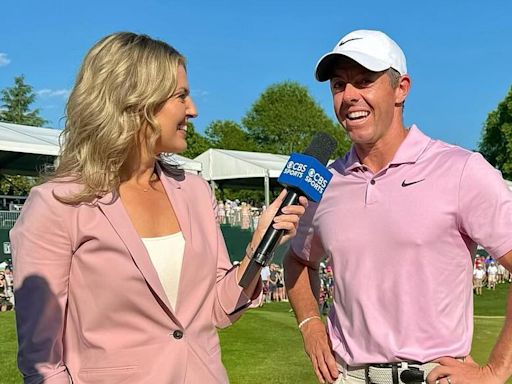 CBS reporter Amanda Balionis jets off to Scotland to join Rory McIlroy