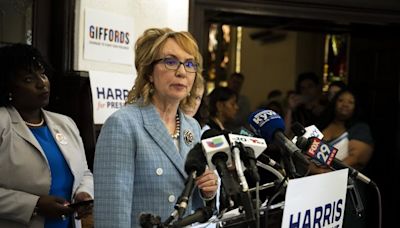 Gabrielle Giffords stumps for Kamala Harris in Pennsylvania as campaign for running mate takes shape