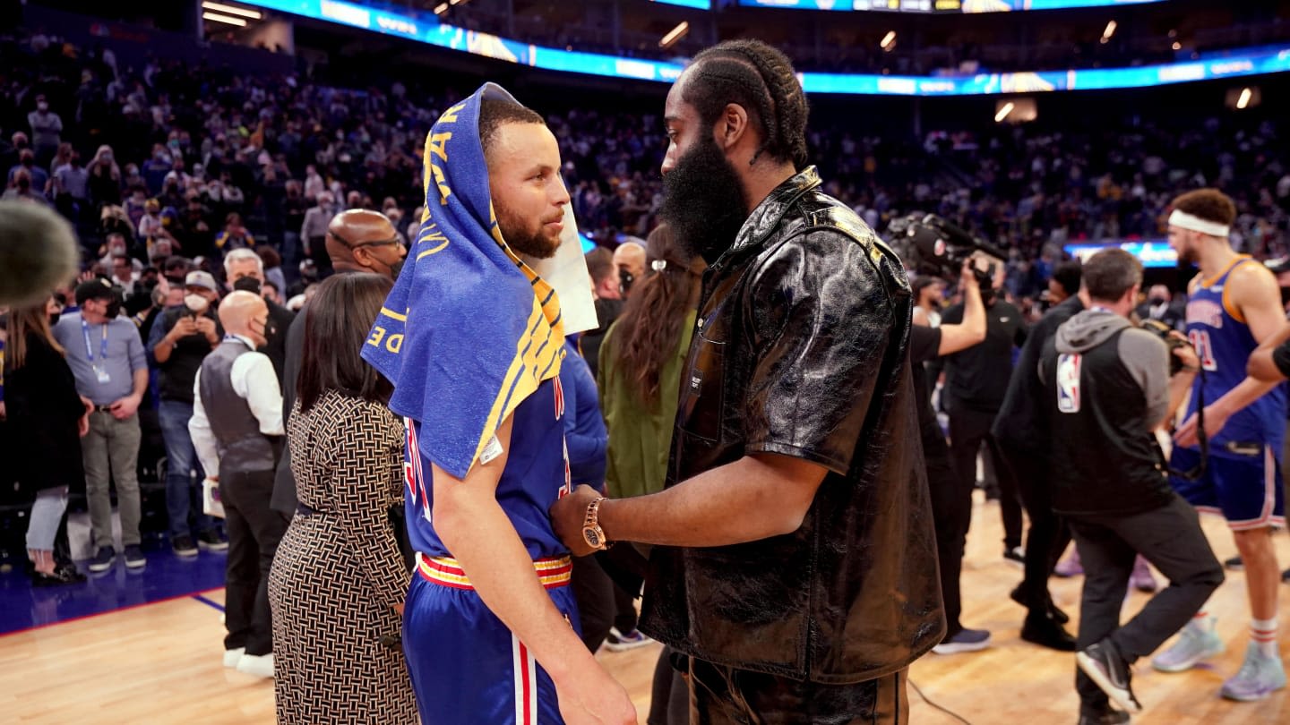 Steph Curry References James Harden's Iconic Shot During Olympics Celebration