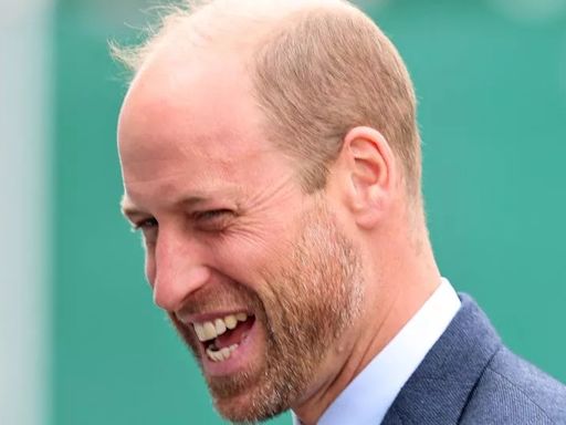 Prince William beams as he's seen for first time since wife Kate Middleton's emotional cancer update