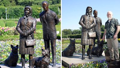 ‘Something's not right’: New statue of Queen Elizabeth II, Prince Philip and corgis leaves onlookers disappointed