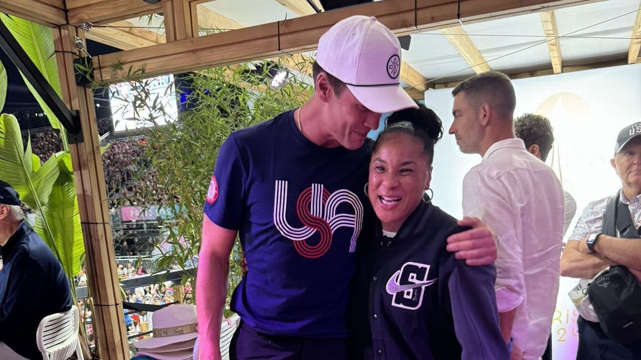 Lightning strikes twice: Dawn Staley gets starstruck meeting Brady, A-Rod in Paris