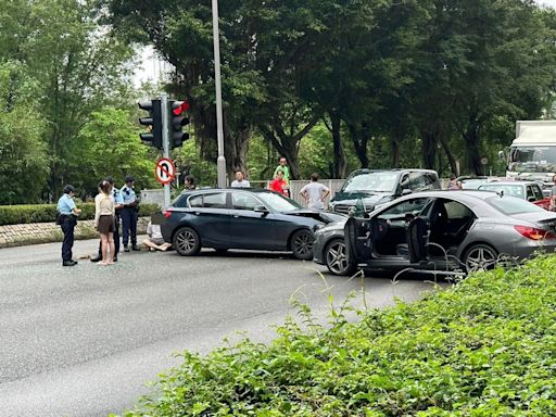 將軍澳2私家車相撞 揭司機涉無牌駕駛兼藏毒