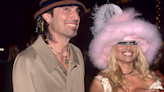 Pamela Anderson's gigantic, fluffy hat is a major throwback