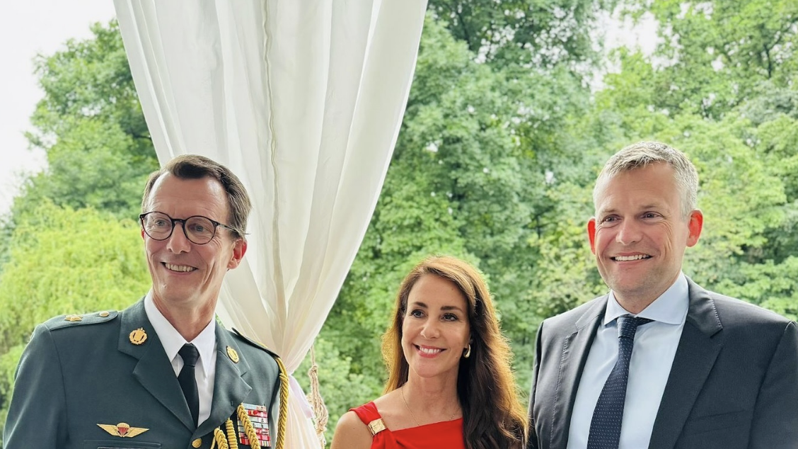 Princess Marie of Denmark Wore An Asymmetrical Zara Dress to the Danish Embassy in Washington D.C.