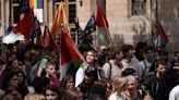 Estudiantes ocupan la sede de ACCIO de la Generalitat para exigir la ruptura de relaciones con Israel