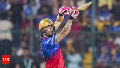 Faf du Plessis slams second-fastest fifty for RCB in IPL history | Cricket News - Times of India