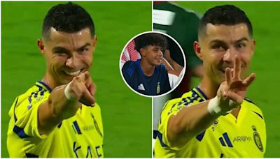 The heartwarming reason Cristiano Ronaldo held up three fingers after scoring for Al-Nassr