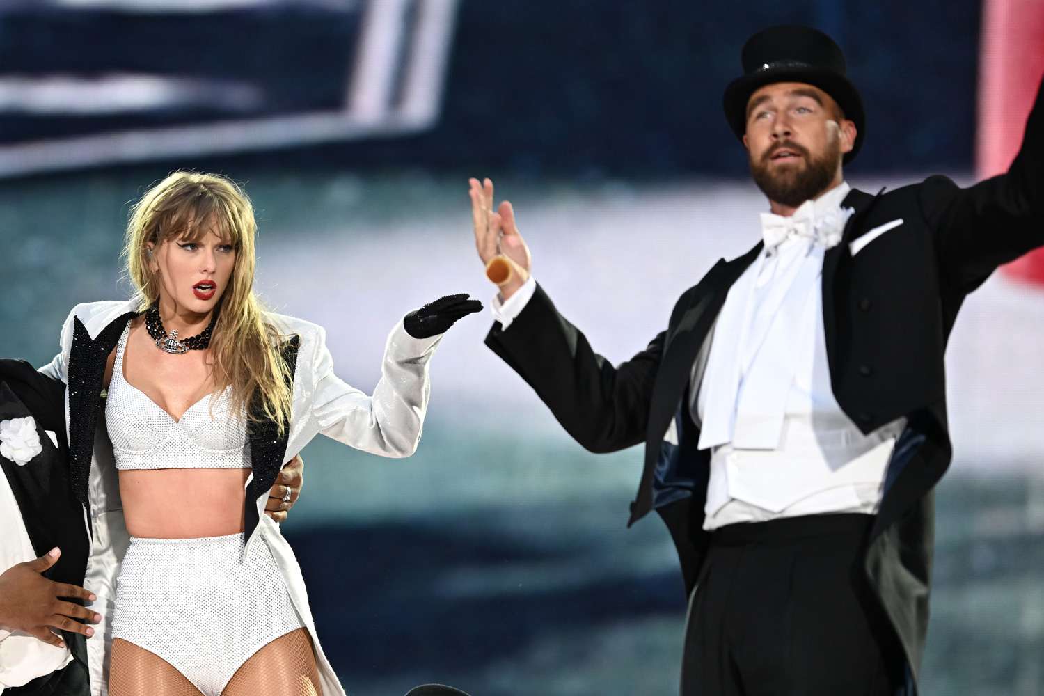 Travis Kelce Says It Was His Idea to Join Taylor Swift Onstage in London for Eras Show: 'An Absolute Blast'