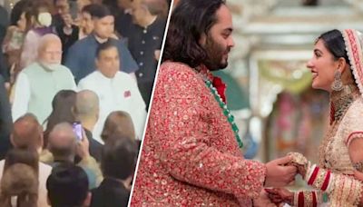 Prime Minister Narendra Modi Joins Anant Ambani-Radhika Merchant's Wedding Bash At Shubh Aashirwad